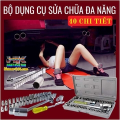 BỘ KHẨU SỬA CHỮA MỞ SIẾT ỐC VÀ BUGI 40 CHI TIẾT