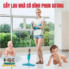 CÂY LAU NHÀ XOAY 360 ĐỘ CÓ BÌNH PHUN SƯƠNG TIỆN DỤNG