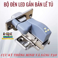 COMBO 4 BỘ ĐÈN LED GẮN BẢN LỀ TỦ CHIẾU SÁNG THÔNG MINH