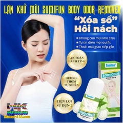 DƯỠNG THỂ LĂN KHỬ MÙI CƠ THỂ SUMIFUN BODY ODOUR REMOVER ROLL-ON 60ML- ĐÁNH BAY GIẢM TIẾT MÙI HÔI NÁCH, HÔI CHÂN, SE KHÔ HẾT THÂM CHO NAM NỮ 