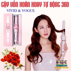 GẬY UỐN XOĂN XOAY TỰ ĐỘNG 360° VIVID & VOGUE