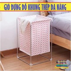 GIỎ ĐỰNG ĐỒ KHUNG THÉP ĐA NĂNG TIỆN DỤNG