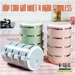 HỘP CƠM GIỮ NHIỆT 4 NGĂN STAINLESS