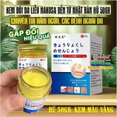 KEM BÔI DA LIỄU NAKUSA NHẬT BẢN HŨ VÀNG 50GR- CHUYÊN TRỊ NẤM NGỨA, HẮC LÀO TỔ ĐỈA, GHẺ, Á SỪNG, DỊ ỨNG, MỀ ĐAY, VIÊM DA CƠ ĐỊA 