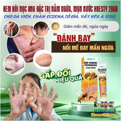 KEM BÔI NỌC ONG ĐẶC TRỊ NẤM NGỨA, MỤN NƯỚC HBESTY 20GR- CHO DA VIÊM, CHÀM ECZEMA,TỔ ĐỈA, VẨY NẾN Á SỪNG