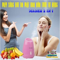 MÁY XÔNG HƠI DA MẶT HOA QUẢ TƯƠI TỰ ĐỘNG 2 IN 1 MAOER