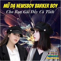 MŨ DẠ NEWSBOY BARKER BOY CÁ TÍNH