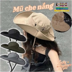 MŨ VẢI TAI BÈO THỜI TRANG NAM NỮ- MŨ BUCKET VÀNH RỘNG CHỐNG NẮNG