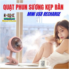 QUẠT PHUN SƯƠNG KẸP BÀN MINI USB