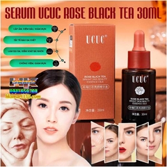 SERUM UCUC ROSE BLACK TEA 30ML- TINH CHẤT TRẺ HÓA LÀN DA, CHỐNG LÃO HÓA, TĂNG ĐỘ ĐÀN HỒI, GIẢM NẾP NHĂN