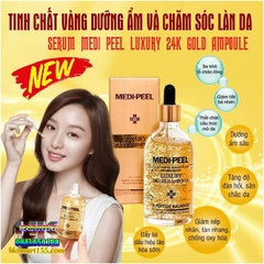 SERUM DƯỠNG ẨM VÀ CHĂM SÓC LÀN DA CHUẨN MỊN- TINH CHẤT VÀNG MEDI PEEL LUXURY 24K GOLD AMPOULE 100ML