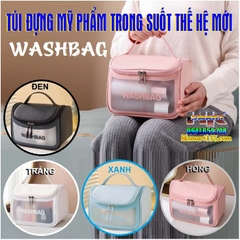 TÚI ĐỰNG MỸ PHẨM WASHBAG TRONG SUỐT CHỐNG THẤM