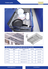 Giá xoong nồi bát đĩa đa năng gắn cánh tủ cao cấp