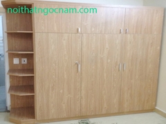 Tủ quần áo MDF phủ Melamine vân gỗ