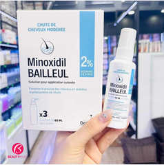 Dung Dịch Minoxidil 2% Bailleul Kích Thích Mọc Tóc, Trị Hói Đầu (60ml)