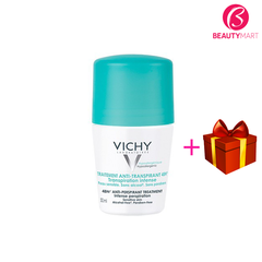 Lăn Khử Mùi, Kiềm Mồ Hôi Nách Vichy Xanh Không Mùi 50ml