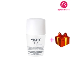 Lăn Khử Mùi, Kiềm Mồ Hôi Nách Vichy Trắng Không Mùi, 50ML