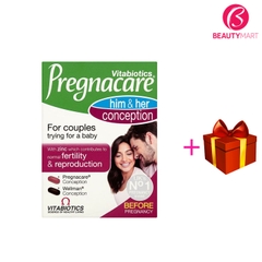 Viên uống tăng thụ thai Vitabiotics Pregnacare Him and Her