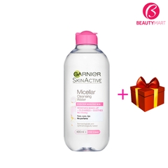 Nước tẩy trang không cồn Garnier SkinActive màu hồng cho da nhạy cảm