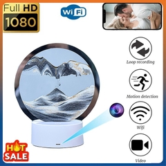 Camera ngụy trang đèn ngủ led 3D Cát chảy