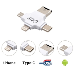 Đầu đọc thẻ nhớ 4 cổng (USB 2.0 / Micro USB / USB Type-C)