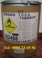 bán TCCA 90% viên 200g, Trichloroisocyanuric Acid, C3Cl3N3O3