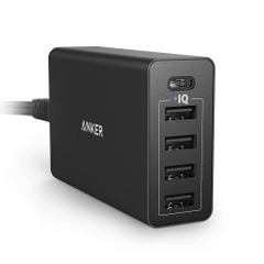 Sạc Anker 5 cổng, 40w,siêu mạnh mẽ USB-C - [Powerport 5, 40w, USB-C] - A2052