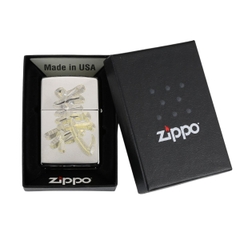 Zippo Khắc Hai Mặt Nghĩa Khí Quan Công thịnh vượng