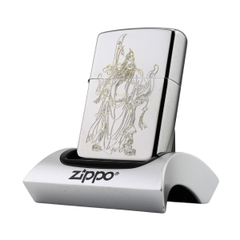 Zippo Khắc Hai Mặt Nghĩa Khí Quan Công phong thủy