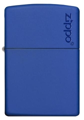 Zippo Royal Blue Matte with Zippo Logo 1