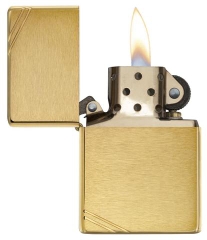 Zippo Vintage Brushed Brass 2