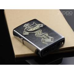 Zippo Chrome Bạc Nhám Thánh Giá 1