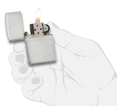 Zippo Armor Brushed Sterling Silver 3