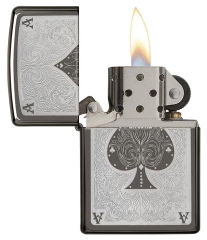 Zippo Ace Filigree Black Ice 2