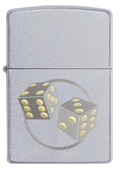 Zippo Dice Satin Chrome 1