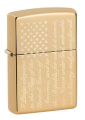 Zippo Pledge of Allegiance Design 49585