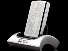 Zippo Slim Floral 3 Gạch 1979 2