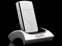 Zippo Slim Floral 3 Gạch 1979 3