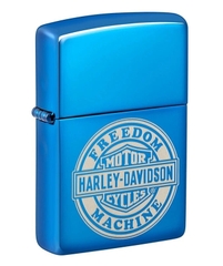 Hộp Quẹt Zippo 48798 Harley-Davidson®High Polish Blue