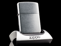 Zippo Cổ Brushed Chrome 1 Gạch Thẳng 1973 1