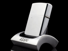 Zippo Cổ Brushed Chrome 1 Gạch Thẳng 1973 4