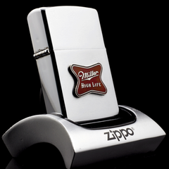 Zippo Cổ Miller High Life 4 Gạch Thẳng 1968