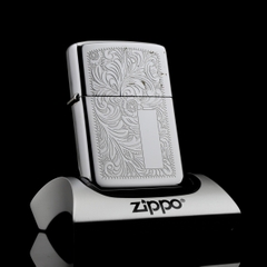 Zippo Cổ Gạch Chéo Venetian 1982 | Mộc đáy ngược 8 Gạch