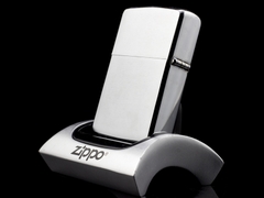 Zippo Cổ Brushed Chrome 1965 1 chấm 2