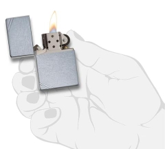 Zippo Street Chrome Vintage with Slashes 267 3