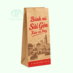 In túi giấy đựng bánh mỳ