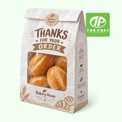 In túi giấy đựng bánh ngọt, túi giấy bakery theo yêu cầu