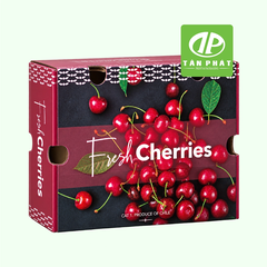 In hộp giấy đựng cherry theo yêu cầu