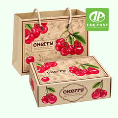 In hộp giấy đựng cherry theo yêu cầu