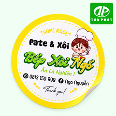 In decal giấy theo yêu cầu cho tem và nhãn sản phẩm